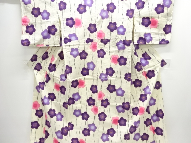 JAPANESE KIMONO / YUKATA / COTTON / UME